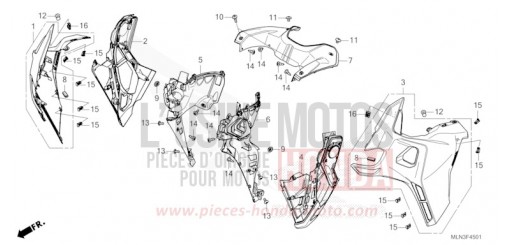 CARENAGE MILIEU (2) CRF1100A4R de 2024